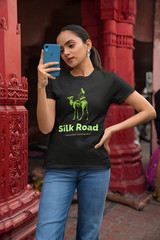 Silkroad Shop Logo T-Shirt, Cyberpunk Hacker Graphic Tee
