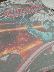 California Speed Racing T-shirt Size Medium Cars American Eagle Double Sided