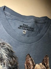 The Mountain Puppies in Grass Cute Dogs Blue Pets Cotton Animal T-Shirt S-3X