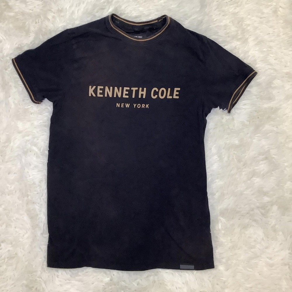 Kenneth Cole New York Men’s Black T-shirt Size Large (Discolored)