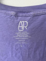 AJR The Maybe Man Tour 2024 Dateback T Shirt Purple Large