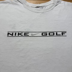 Vintage 90s Nike Golf Swoosh Logo Block Athletic Sports Graphic T-Shirt – Large