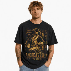 America’s 250th Anniversary Revolutionary Soldiers Patriotic USA T-Shirt