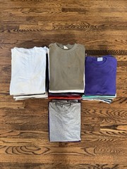 Vintage Blank Tee Shirt Bundle Lot (57)