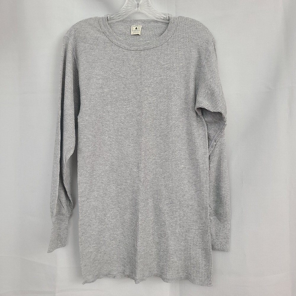 Northwest Territory Men’s Sz L Gray Waffle Knit Thermal Base Layer USA
