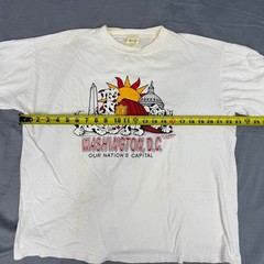 EVANZ vintage T-shirt M graphic print Washington DC firemen dalmation puppy