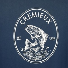 Cremieux Men’s Long Sleeve Shirt M Blue Solid National Park Fish 100% Cotton NWT