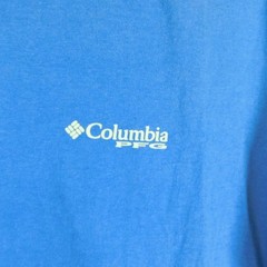 Columbia PFG Mens T-Shirt Blue XL Performance Fishing Gear Short Sleeve Cotton