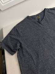 Polo Ralph Lauren Men’s XL V-Neck T-Shirt Grey Charcoal Marl Cotton Pony Logo