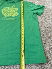 Apple Store Apple Camp T-Shirt Logo Green Computers Mac Macintosh Mens M