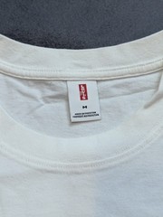 Levi’s oasis Union Jack Logo Band Shirt Mens M White