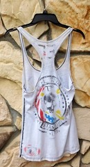 AFFLICTION Skull Racerback AF – 73 Live Fast Standard Dry Goods Distressed Med