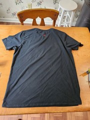 Air Jordan Shirt Mens L Black Green Snakeskin Cotton Blend Dri-Fit Jumpman