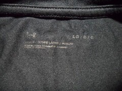 Large Damien High School 100% Poly Light weight Black Shirt