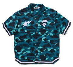 A BATHNIG APE Men’s COLOR CAMO WARM UP SS SHIRT 1M30132314 bz