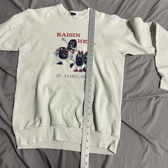 Vintage Raisin Hell In Maryland Cream Crewneck Sweatshirt Size XL Made In USA