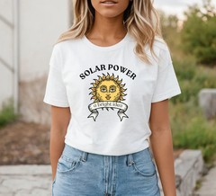 Solar Power Bright Idea Renewable Energy Green Comfort Tee