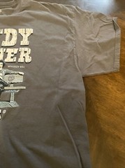 Knotts Berry Farm 3XL T-Shirt HANDSOME BRADY and WHISKEY BILL Bench Sculpture