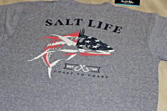 Salt Life TriBlend Graphic Navy American Proud M Live Salty Saltlife NWT