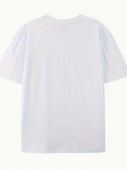 Men’s White American Flag Eagle Patriotic Theme T-Shirt – Short-Sleeved