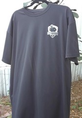Mens T-Shirt XXL UMPNATION Black 100 % Polyester Fast Dry Lightweight