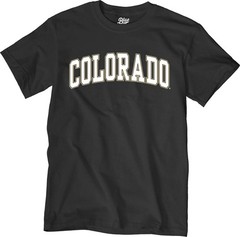 Blue 84 Mens Colorado Buffaloes Arching Team Color Short Sleeve T Shirt