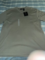 Claiborne Casual Short Sleeve Crew-Neck T-Shirt Fits Men’s Size 2XL Beige