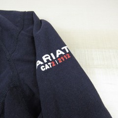 Ariat Shirt Mens Extra Large Blue Henley FR Fire Resistant Cat 2 Workwear