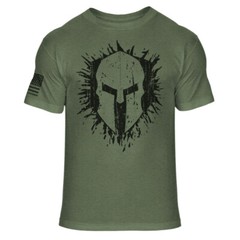 American Warrior 2nd Amendment Spartan Helmet Military Flag Athletic Shirt – A11