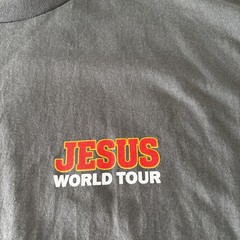 Jesus World Tour T-Shirt Size 3XL Gray short slv cotton Spread Love Not Fear