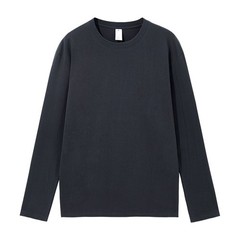 2026 New Combed Compactall Cotton Heavy Round Neck Solid Color