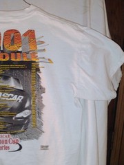 CHECKERED FLAG SPORTS MEN’S XL 2001 NASCAR WINSTON CUP SERIES VINTAGE T-SHIRT
