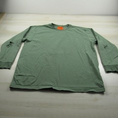 Wrangler Shirt Mens Extra Large Green FR Fire Resistant Workwear *Holes