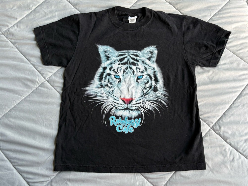 Vintage White Tiger Rainforest Cafe USA Big Face USA Size S