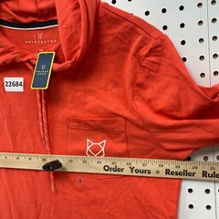 NEW Prince & Fox Long Sleeve Shirt Men Small Orange Hooded NWT $39