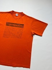 Vintage Trainspotting Choose Life Promo Movie Graphic T-Shirt Orange Size XL