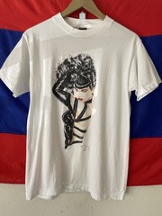 1997 Betty Page Fashion Victim Pinup Art Tshirt Size M Single Stitch 90s USA
