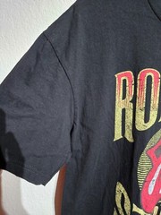 The Rolling Stones T-Shirt Men’s Size Large Black Logo Rock & Roll Rock Band Tee