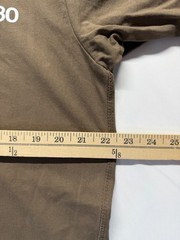 PacSun Design Studio T-Shirt Mens Medium Brown Text Graphic Back Everyday Wear
