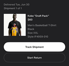 Nike Kobe Draft Pack Basketball T-Shirt Black XXL Short Sleeve SEND OFFERS!!