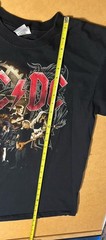 AC/DC Black Ice 2009 Tour Shirt Men Large Black Short Sleeve Double Sided Anvil