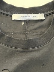 Grail Givenchy Paris Black Heavily Distressed Oversized T Shirt 100% AUTHENTIC M