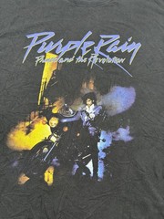 Vintage PRINCE and The Revolution PURPLE RAIN T-Shirt Adult Size 2XL Black