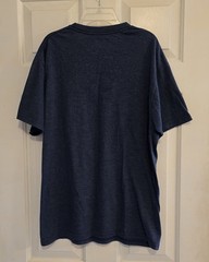 Marvel T-Shirt Captain America Distressed Shield Graphic Logo Blue Size Large