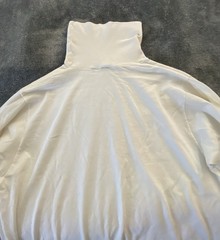 356- North Country Eaton White Turtle Neck Long Sleeve Size M 100% Cotton