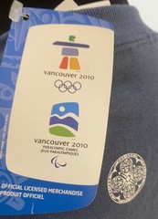 Vancouver 2010 Winter Olympics Whistler Mens Large Blue Short Sleeve NEW