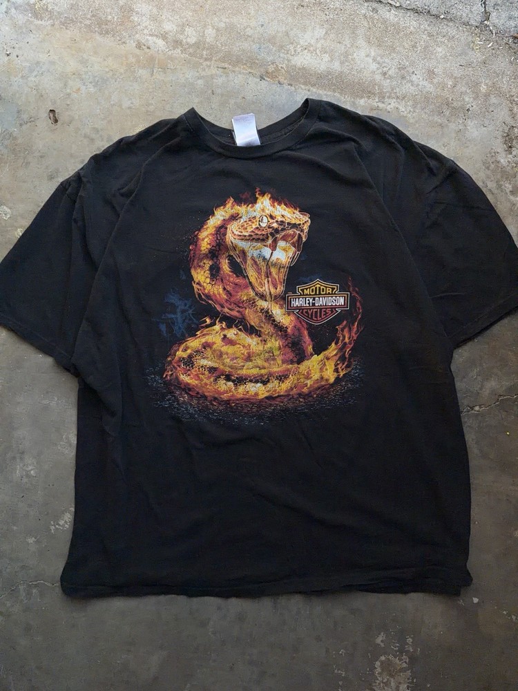 Rare Harley Snake Design 2xl T-Shirt