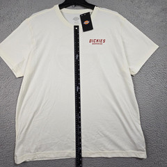 Dickies Workwear SHIRT Mens 2XL XXL White Casual America Eagle Distressed NWT