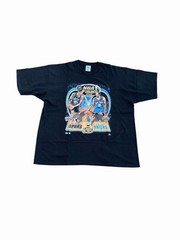Vintage 1999 Pro Player NBA Finals NY Knicks San Antonio Spurs Tee Sz. 2X Black