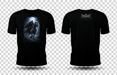Dark Skeleton Rider T-Shirt Gothic Horror Moon DTG Print Black Tee INSANE Street